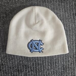 North Carolina Tar Heels Hat Beanie Mens White Blue Knit College Basketball